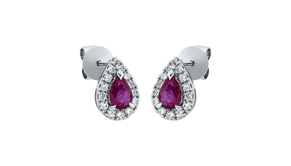 Brogle Classic ruby stud earrings
