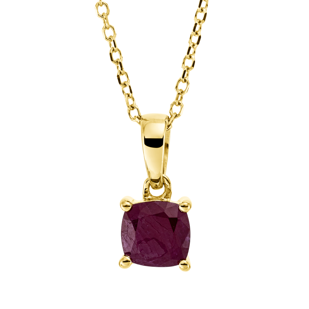 Brogle Classic necklace with ruby pendant Brogle Classic necklace with ruby pendant