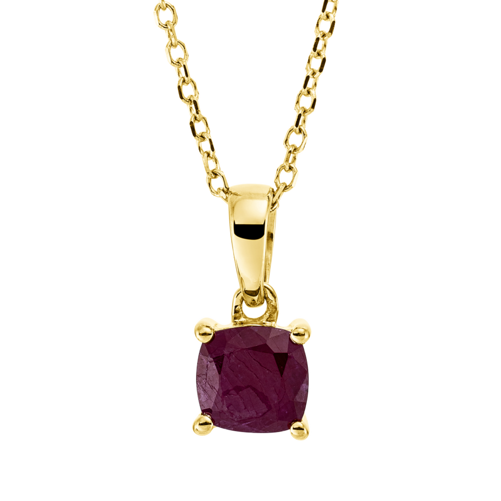 Brogle Classic necklace with ruby pendant Brogle Classic necklace with ruby pendant