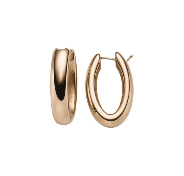 Brogle Classic gold hoop earrings 6.5mm Brogle Classic gold hoop earrings 6.5mm