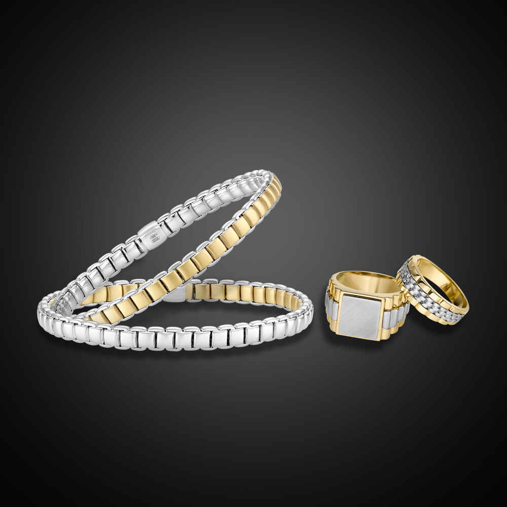 Brogle Classic bicolour reversible bracelet flexible 6mm