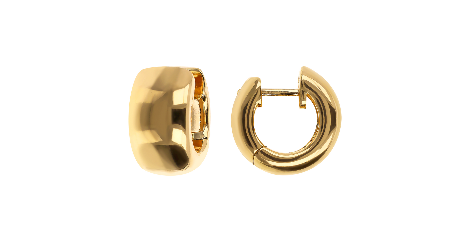 Bronzallure Golden hoop earrings