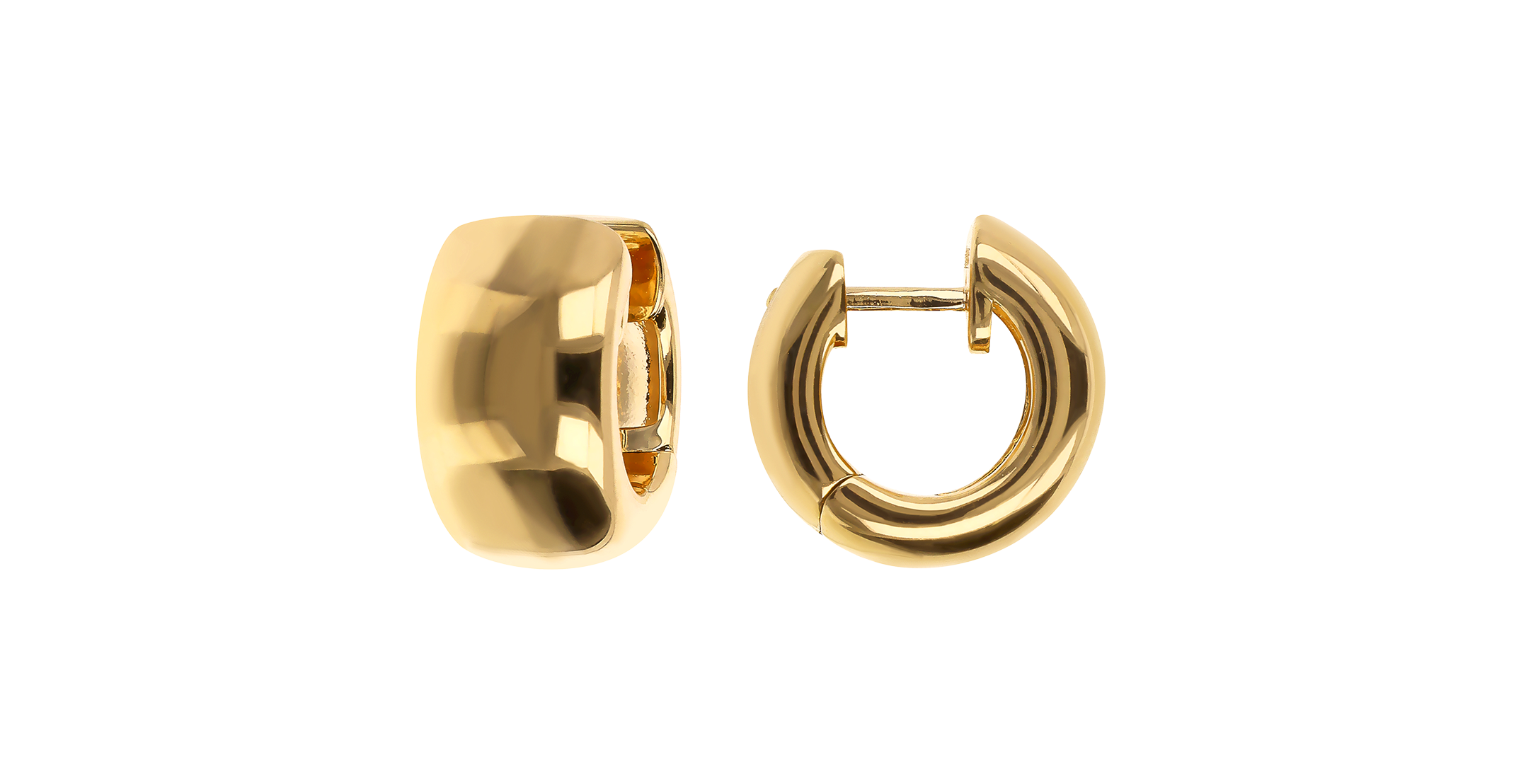 Bronzallure Golden hoop earrings Bronzallure Golden hoop earrings