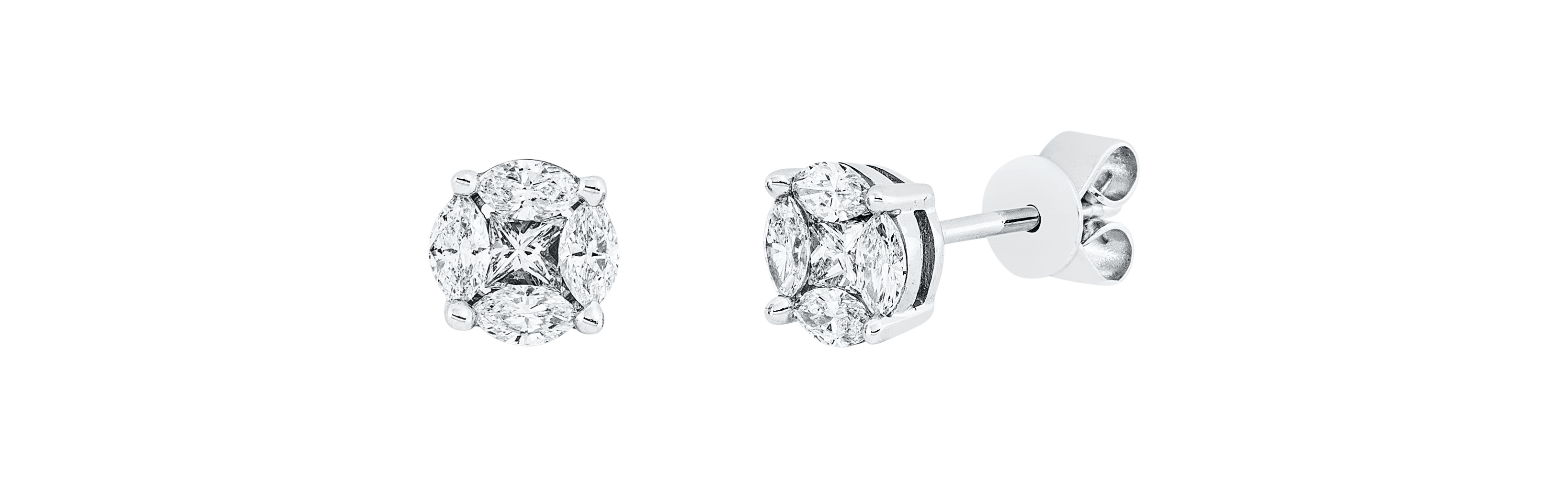 Brogle Classic diamond stud earrings