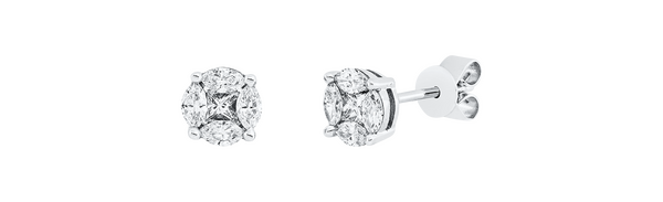 Brogle Classic diamond stud earrings
