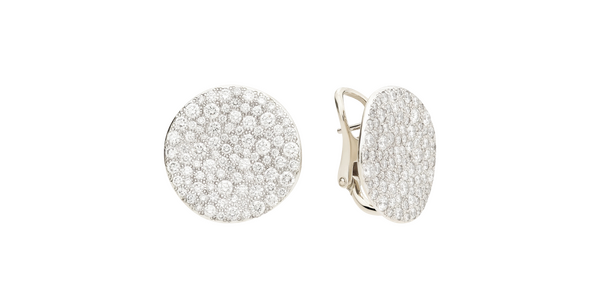 POB6073 UWWHR DB000 010 Pomellato clip earrings sabbia white gold 18kt diamond a90b7ee23c83cc06b