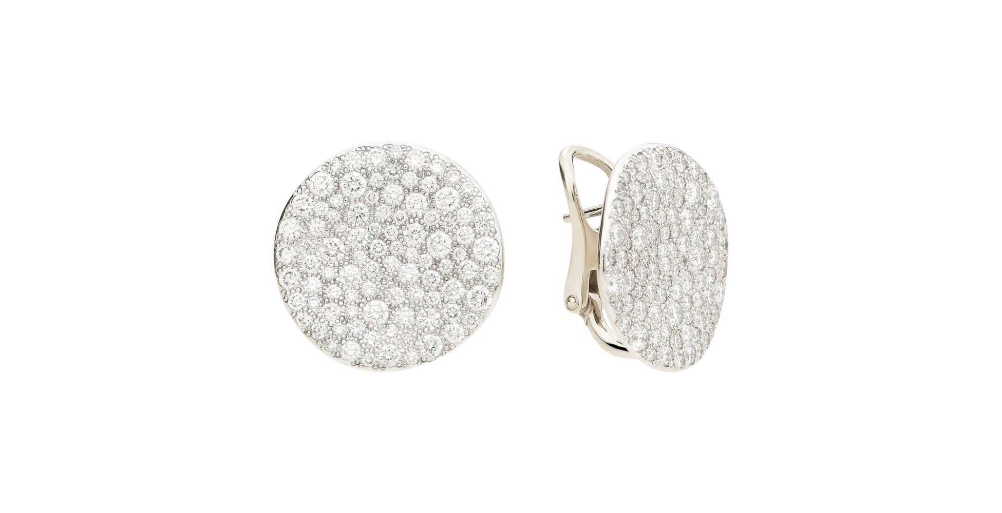 POB6073 UWWHR DB000 010 Pomellato clip earrings sabbia white gold 18kt diamond a90b7ee23c83cc06b