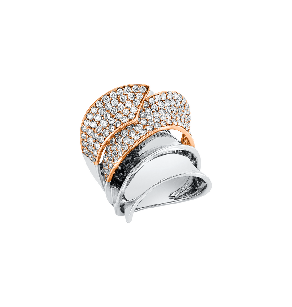 Brogle Selection Bicolor diamond ring