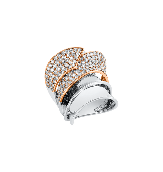 Brogle Selection Bicolor diamond ring
