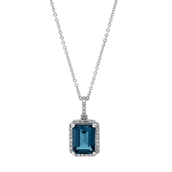 Brogle Classic necklace with London topaz pendant