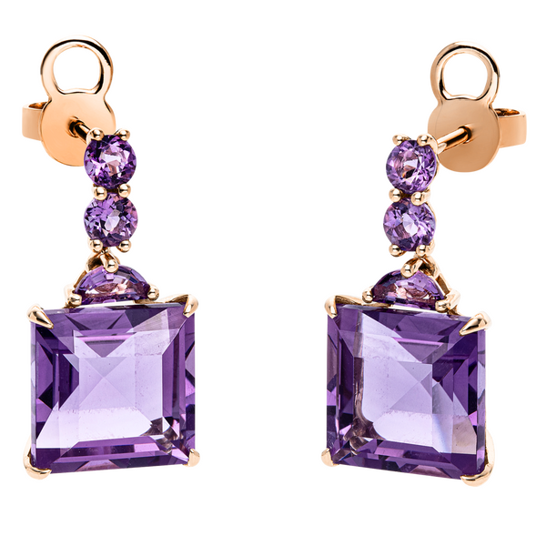 Brogle Selection Felicity stud earrings with amethysts