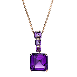 Brogle Selection Felicity necklace with amethyst pendant