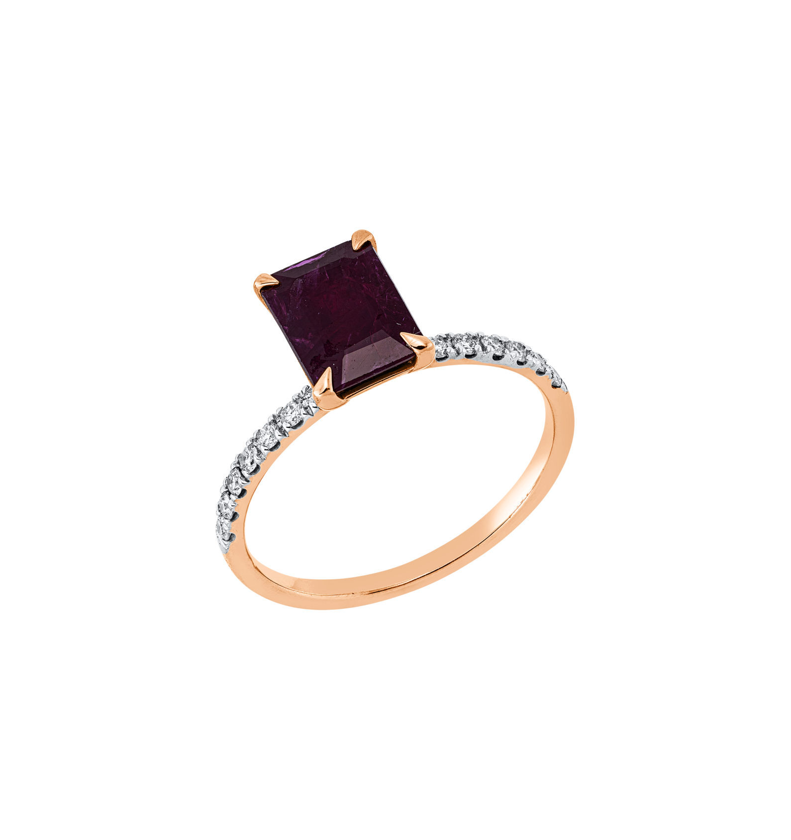 Brogle Classic Bicolor Ruby Ring