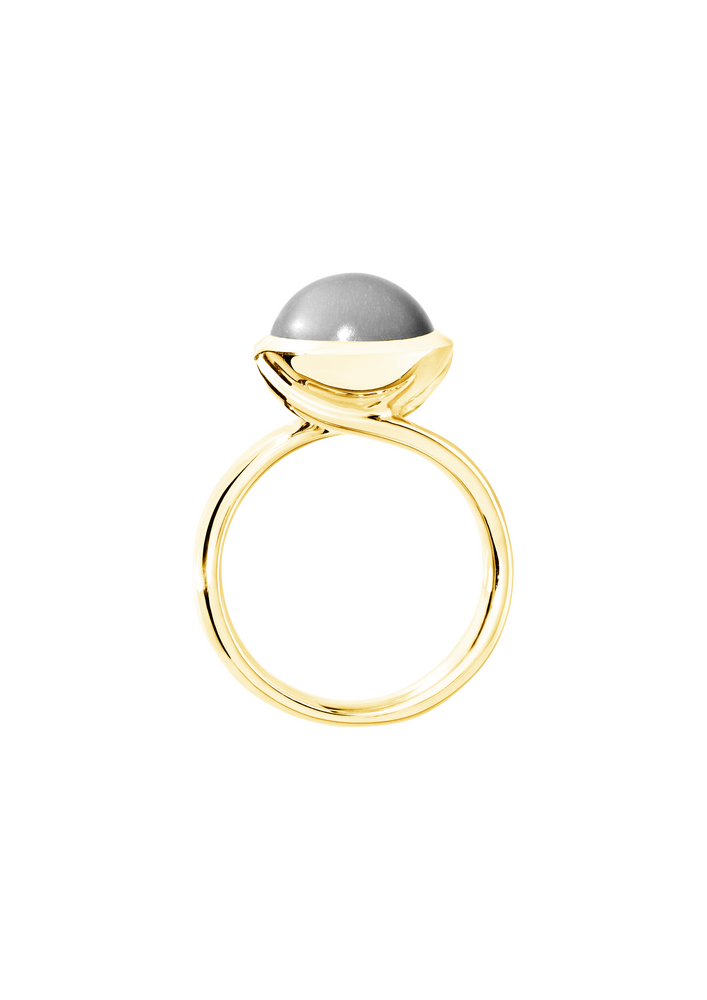 Tamara Comolli Bouton Grey Moonstone L Ring