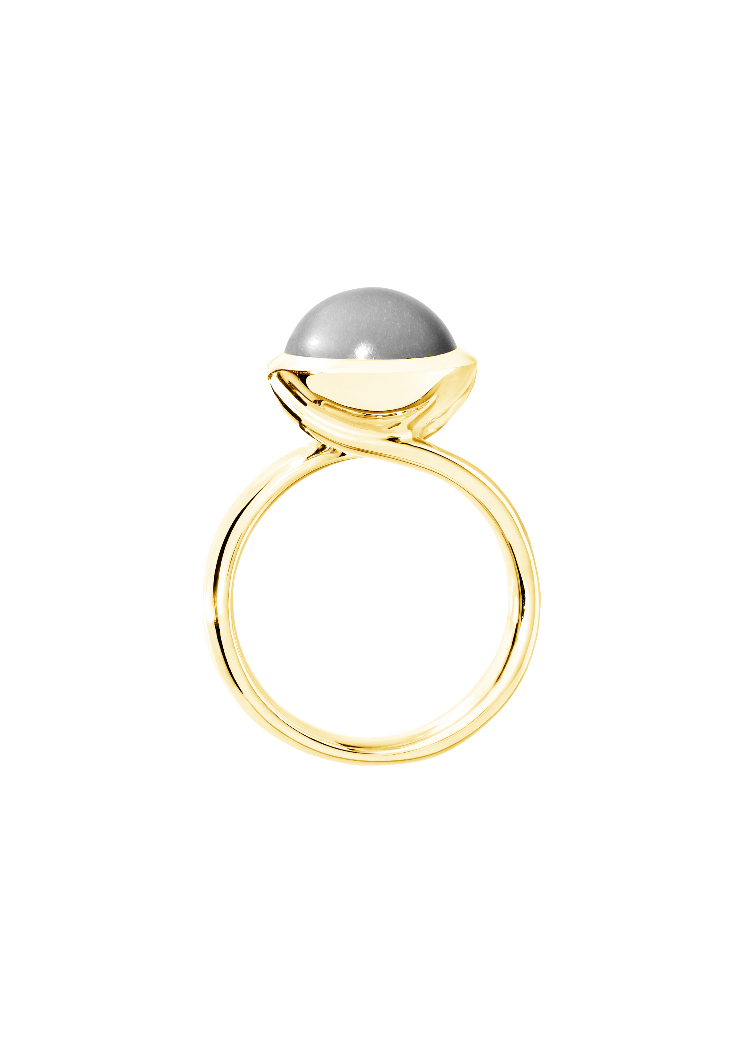 Tamara Comolli Bouton Grauer Mondstein L Ring Tamara Comolli Bouton Grauer Mondstein L Ring