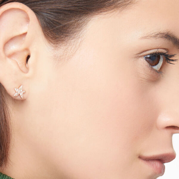 176001 DHB5001 STARS DBR9R 100 Dodo precious star earring 9k rose gold brown diamonds y64b027ddbdfc9e02