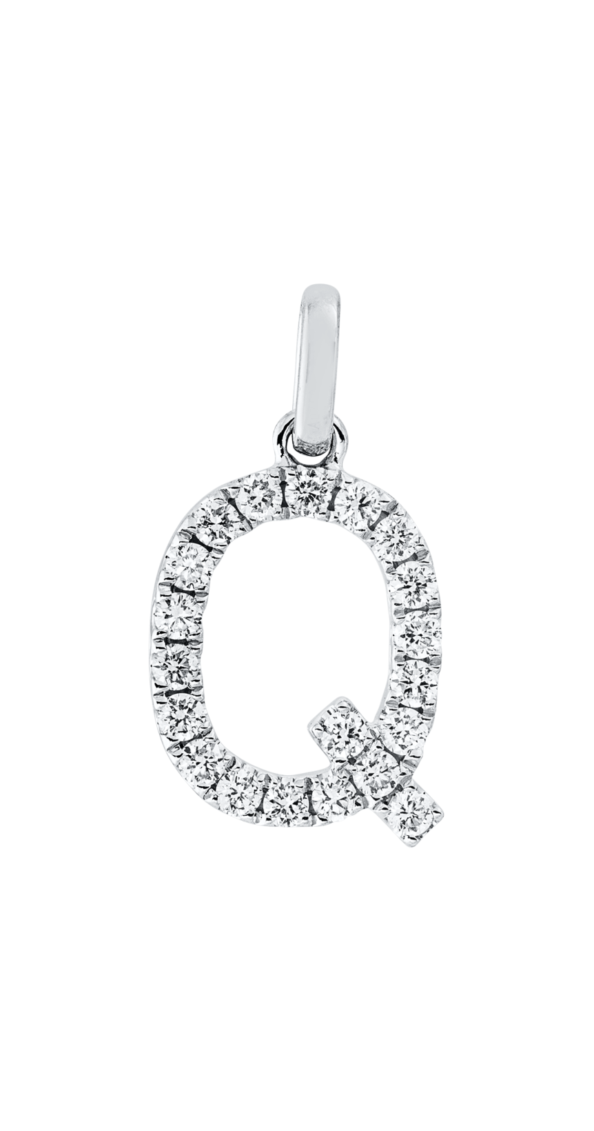 Brogle Classic letter pendant Q with diamonds Brogle Classic letter pendant Q with diamonds