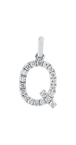 Brogle Classic letter pendant Q with diamonds Brogle Classic letter pendant Q with diamonds