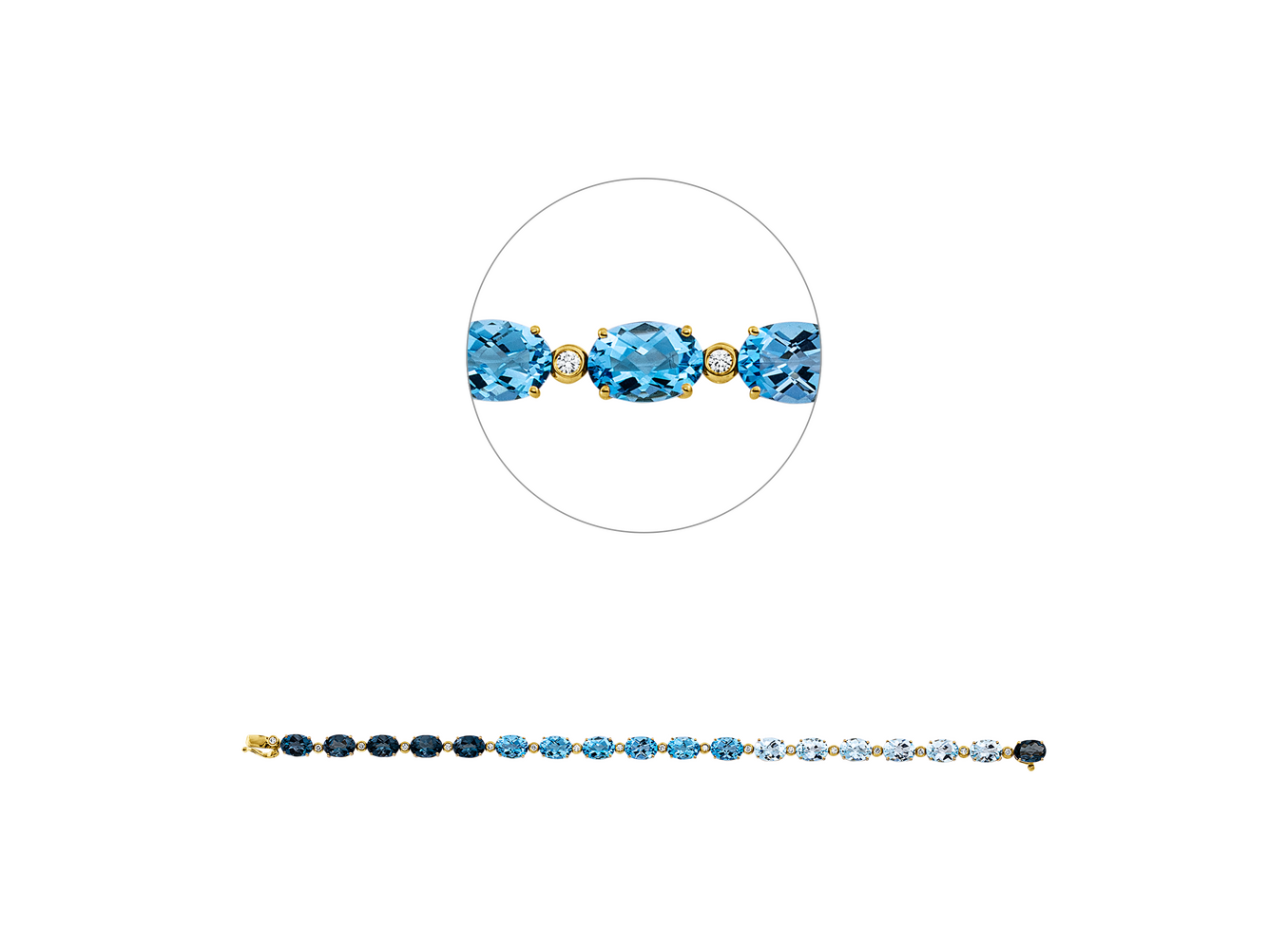 Brogle Classic topaz bracelet