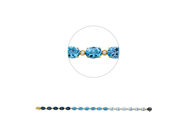 Brogle Classic topaz bracelet