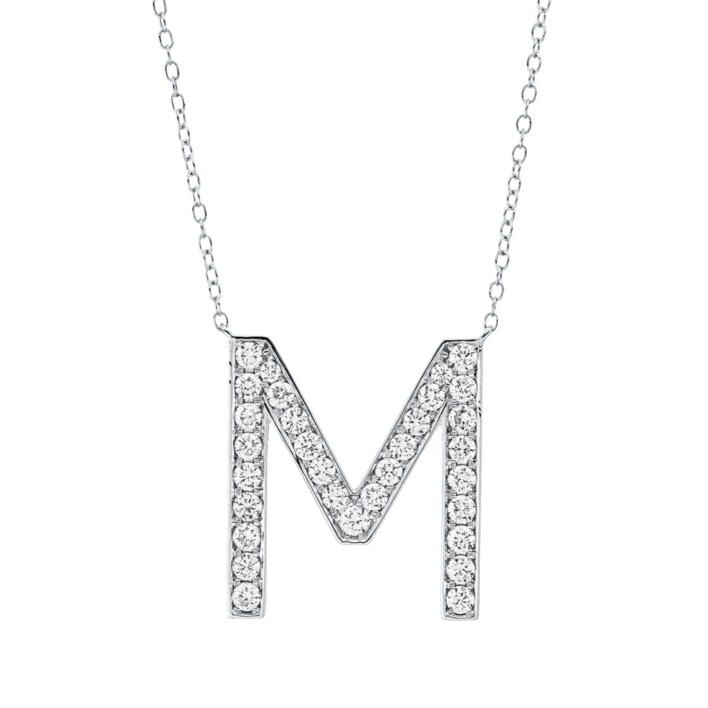 Brogle Classic Kette mit Diamantbuchstaben M Brogle Classic Kette mit Diamantbuchstaben M