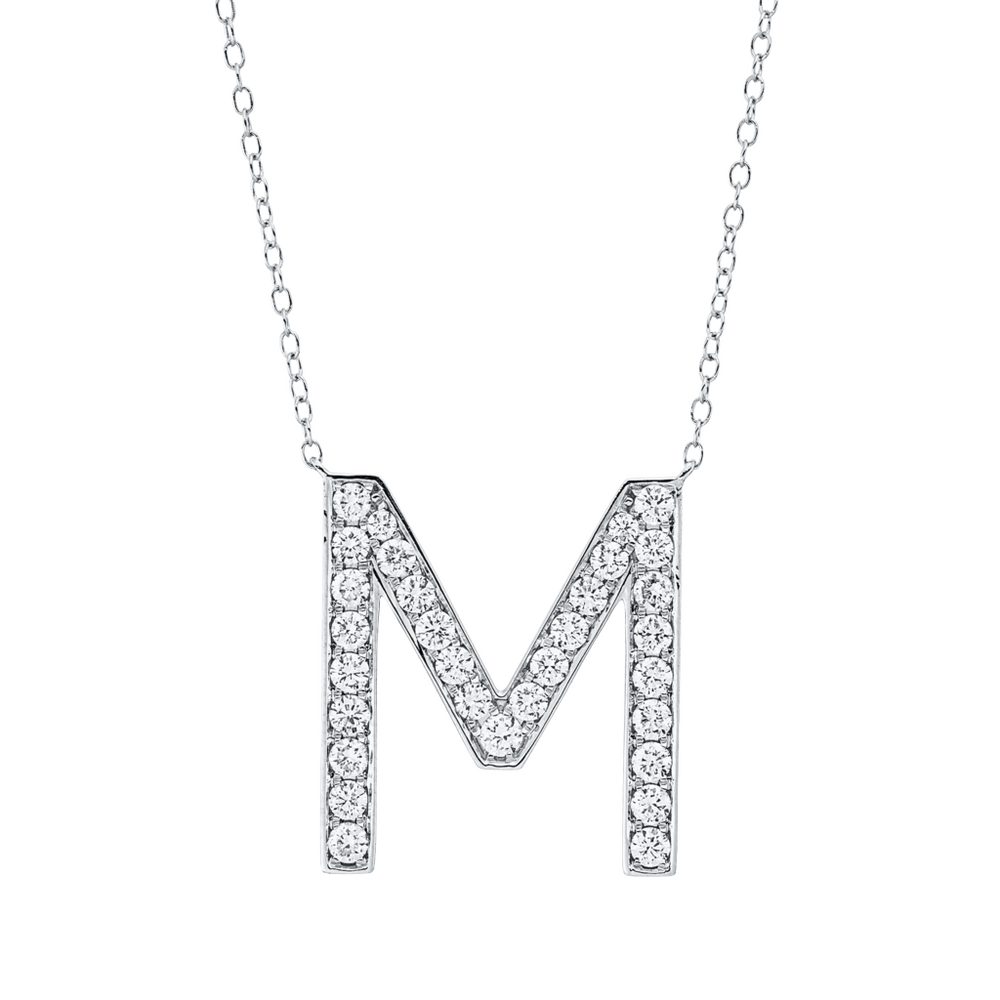 Brogle Classic Kette mit Diamantbuchstaben M Brogle Classic Kette mit Diamantbuchstaben M