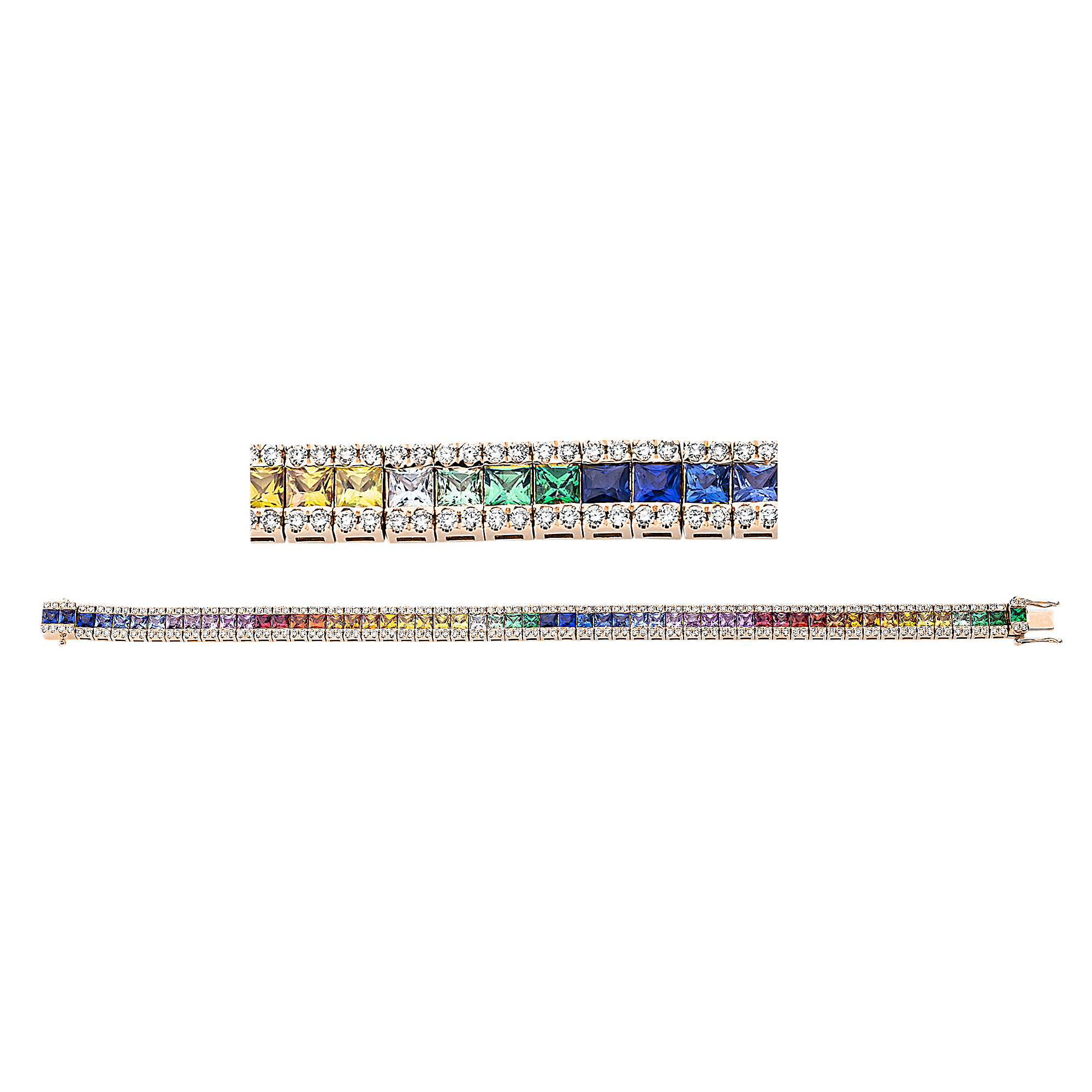 Brogle Selection sapphire bracelet Rainbow Brogle Selection sapphire bracelet Rainbow
