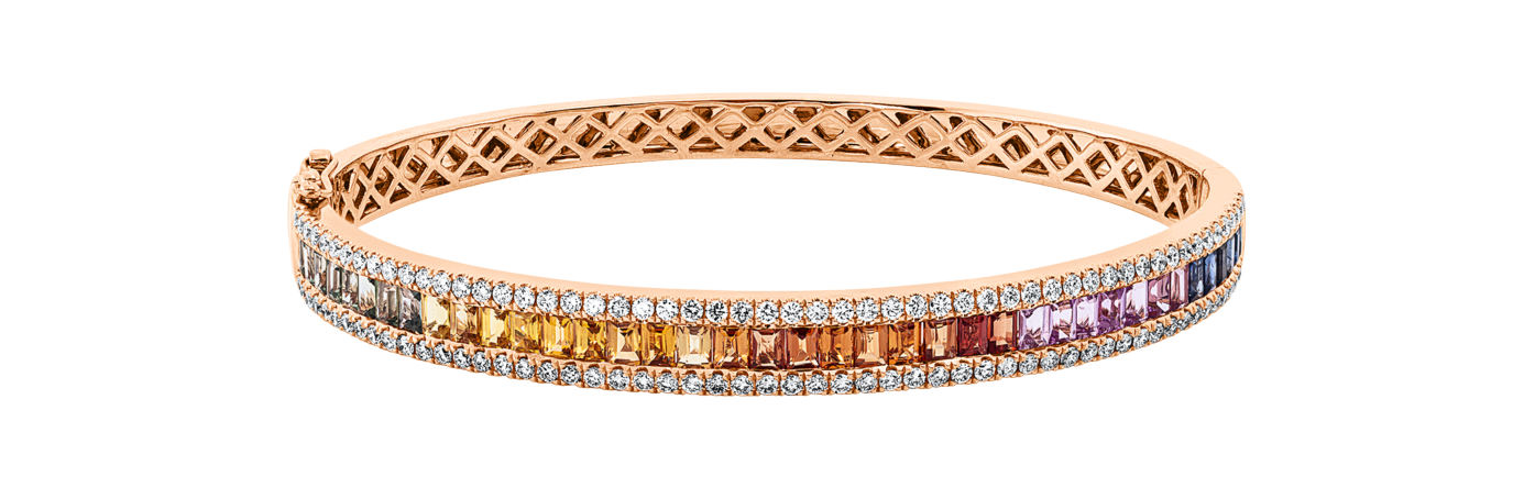 Brogle Selection sapphire bangle Rainbow