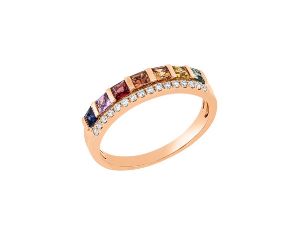 Brogle Classic Saphirring Rainbow Brogle Classic Saphirring Rainbow