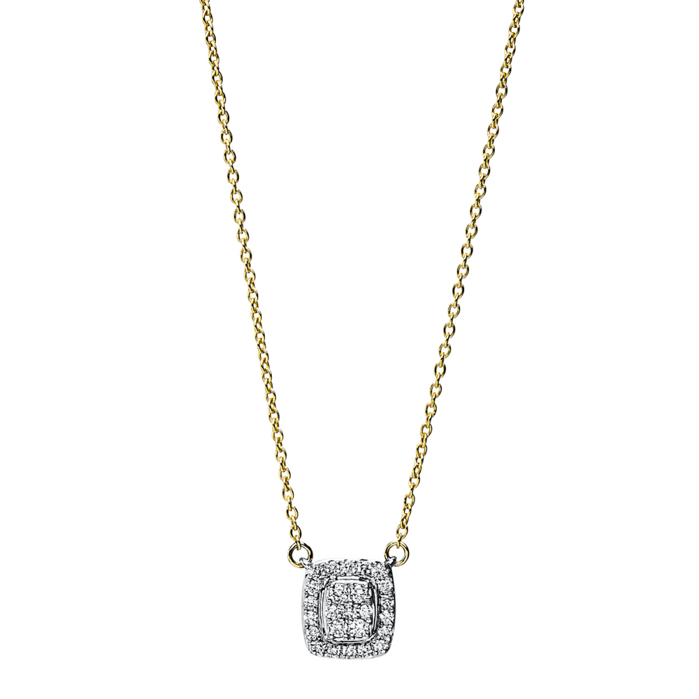 Brogle Classic bicolour necklace with diamond pendant