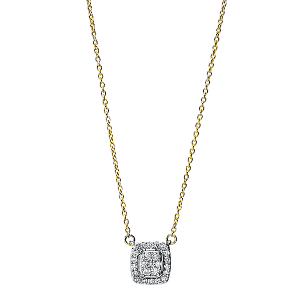 Brogle Classic bicolour necklace with diamond pendant