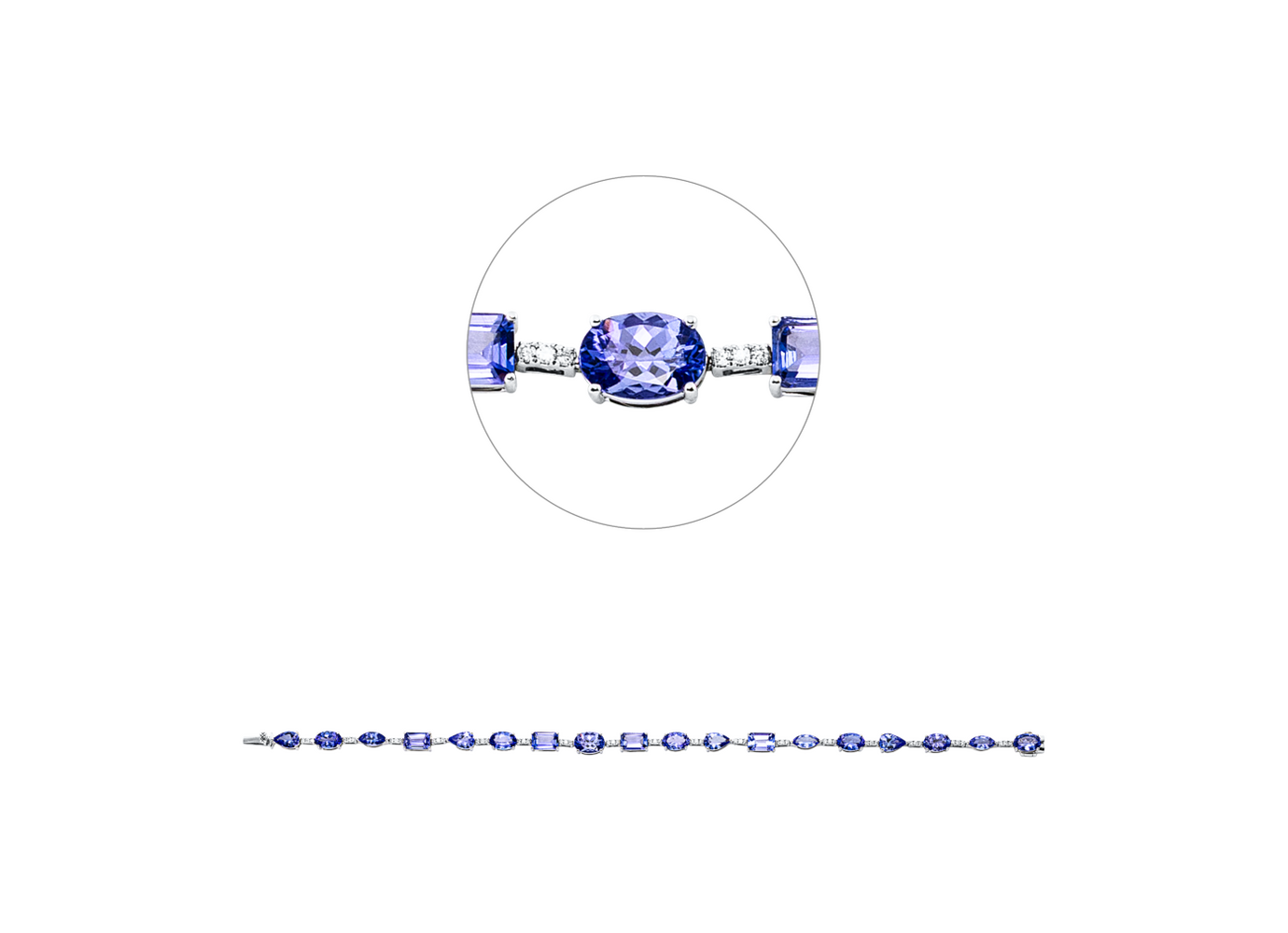 Brogle Selection tanzanite bracelet