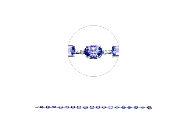 Brogle Selection tanzanite bracelet