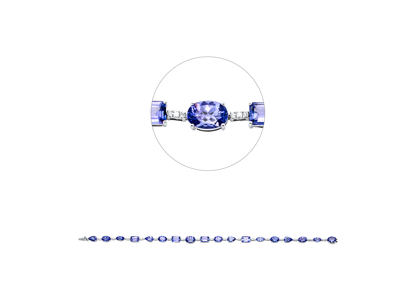 Brogle Selection tanzanite bracelet Brogle Selection tanzanite bracelet