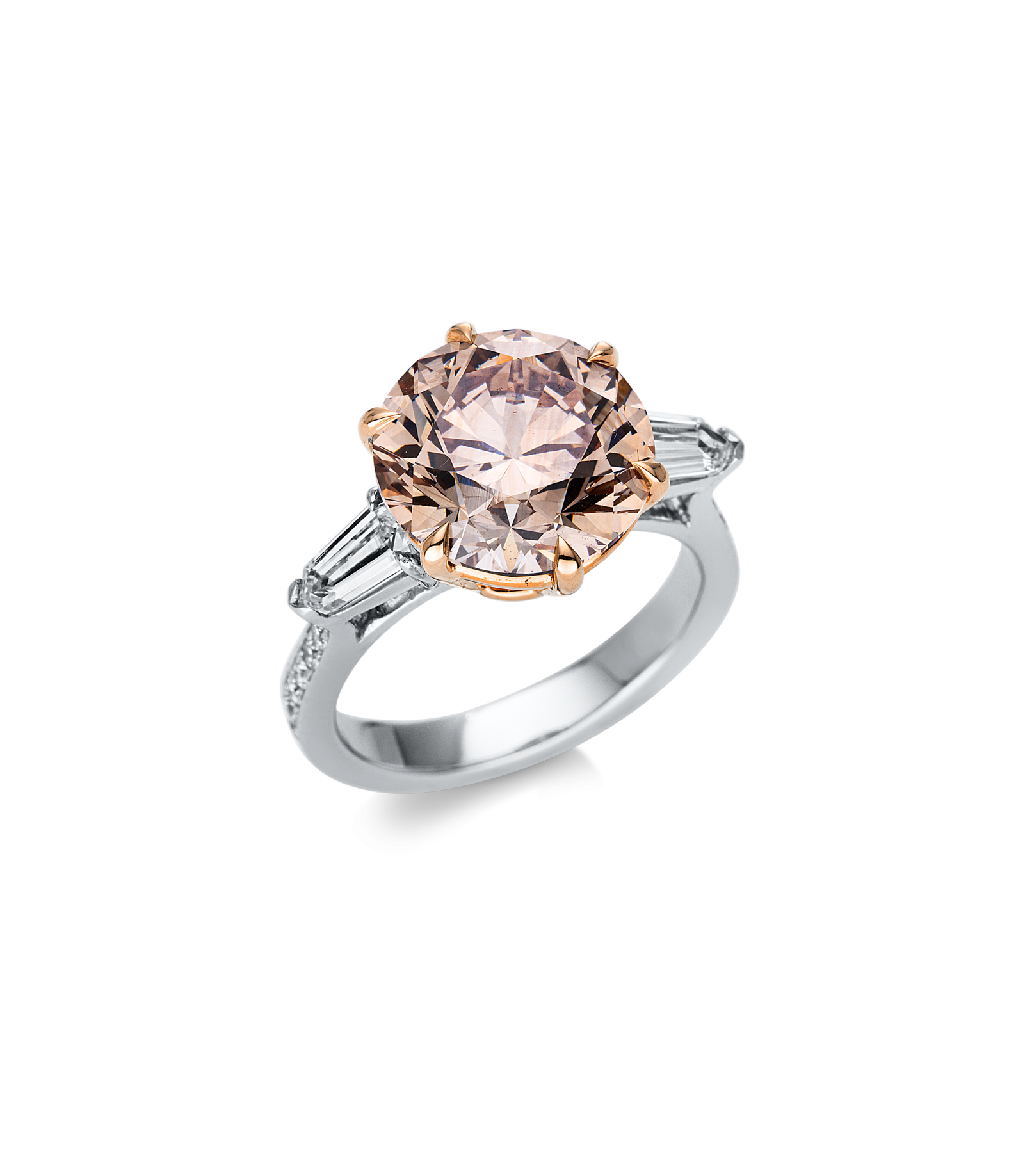 Brogle bicolor solitaire ring Brogle bicolor solitaire ring