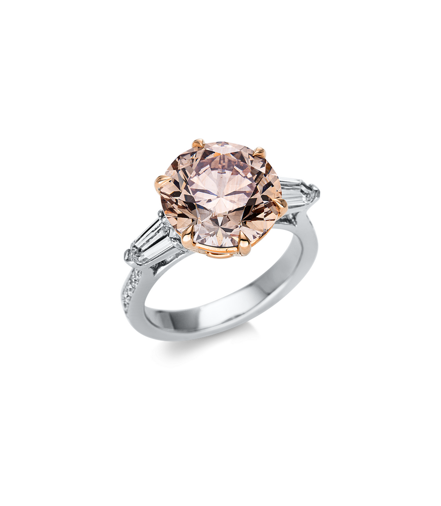 Brogle bicolor solitaire ring Brogle bicolor solitaire ring