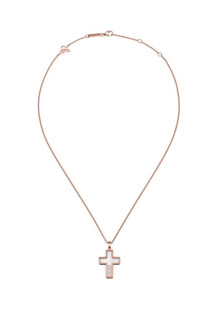 Chopard Happy Diamonds Cross Necklace with Pendant