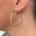 Brogle Selection sapphire hoop earrings Rainbow Brogle Selection sapphire hoop earrings Rainbow