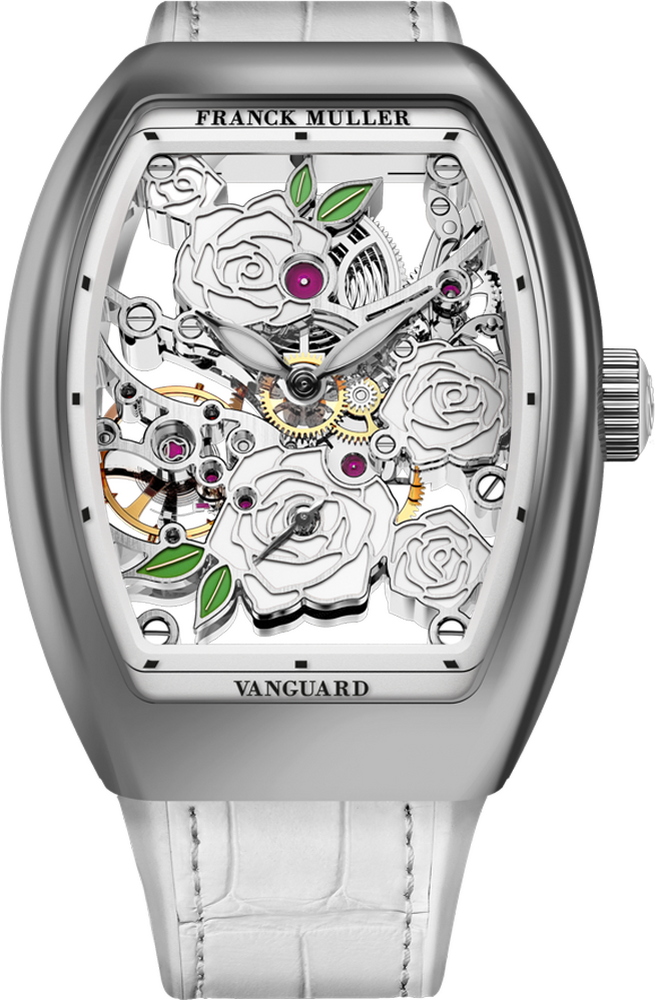 Franck Muller Vanguard Rose Skeleton 42.3 x 32mm