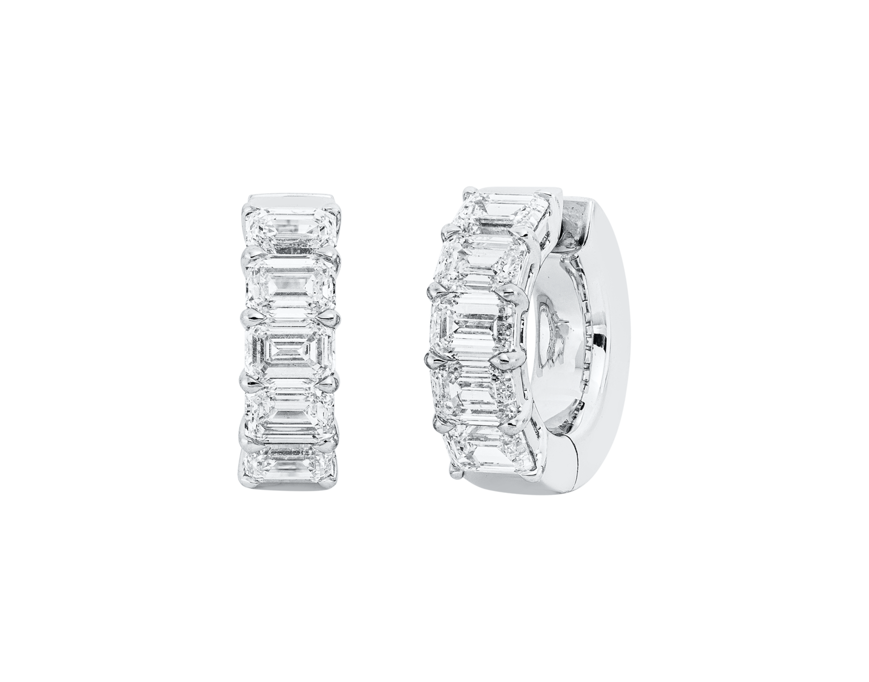 Brogle Selection diamond hoop earrings