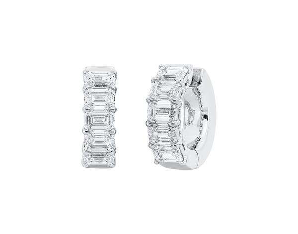 Brogle Selection diamond hoop earrings