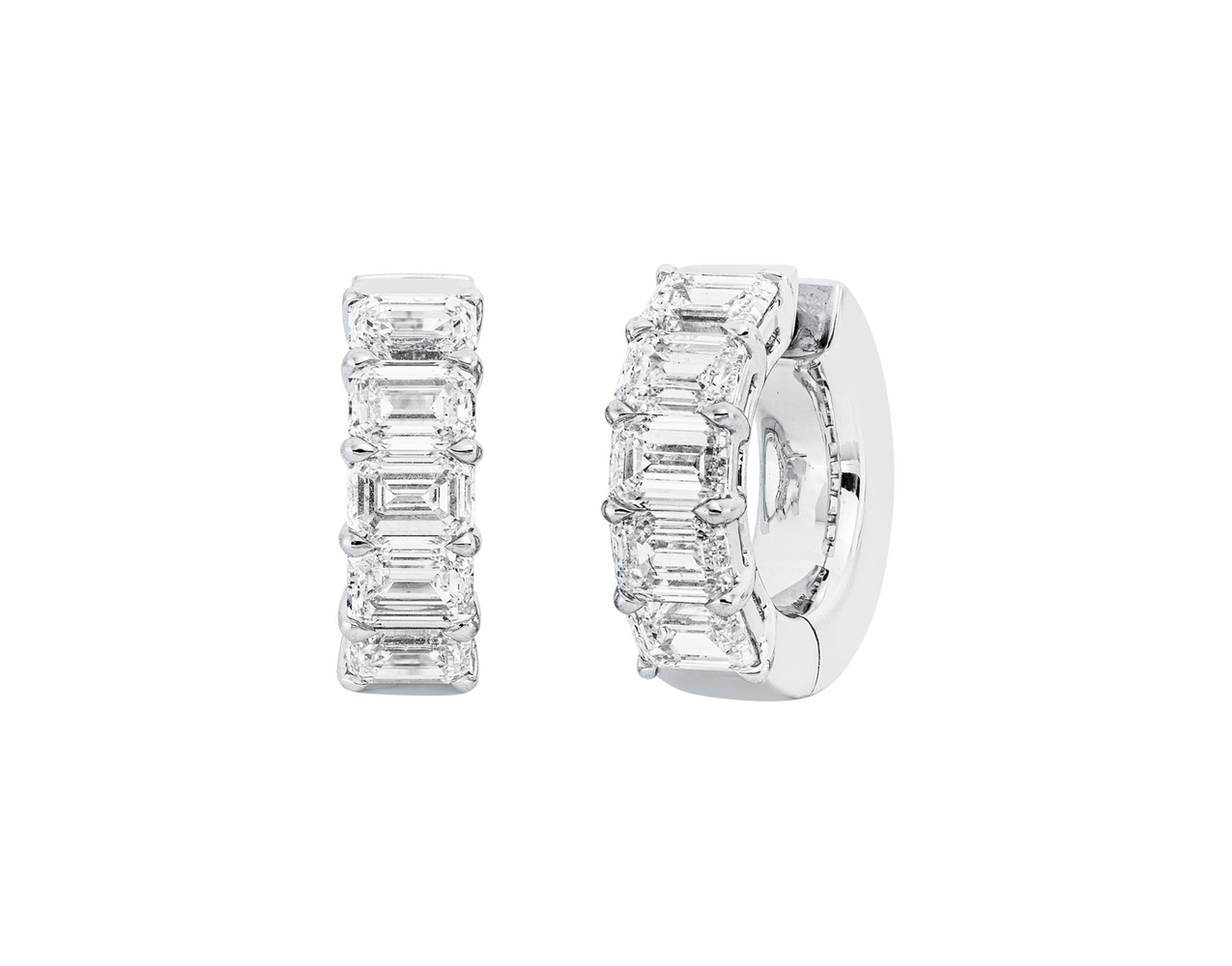 Brogle Selection diamond hoop earrings Brogle Selection diamond hoop earrings