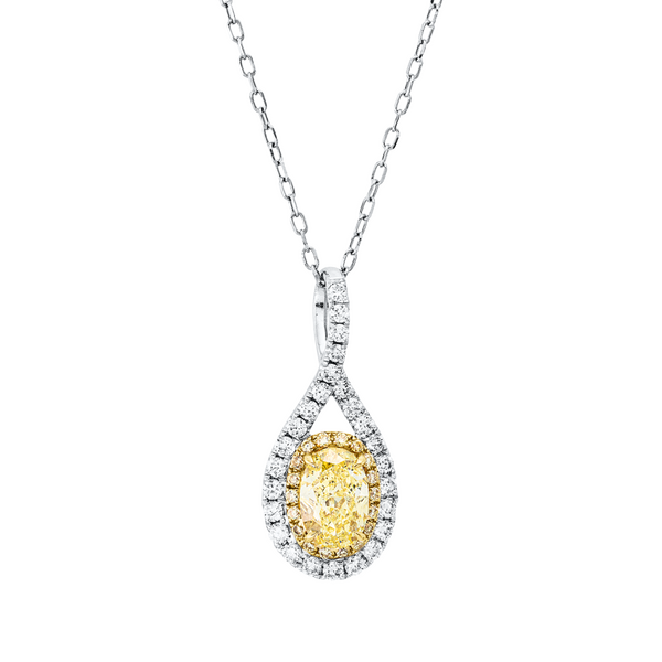Brogle Selection Kette mit Bicolor Diamantanhänger Brogle Selection Kette mit Bicolor Diamantanhänger