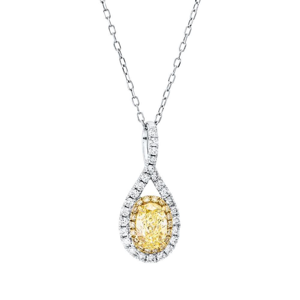 Brogle Selection Kette mit Bicolor Diamantanhänger Brogle Selection Kette mit Bicolor Diamantanhänger