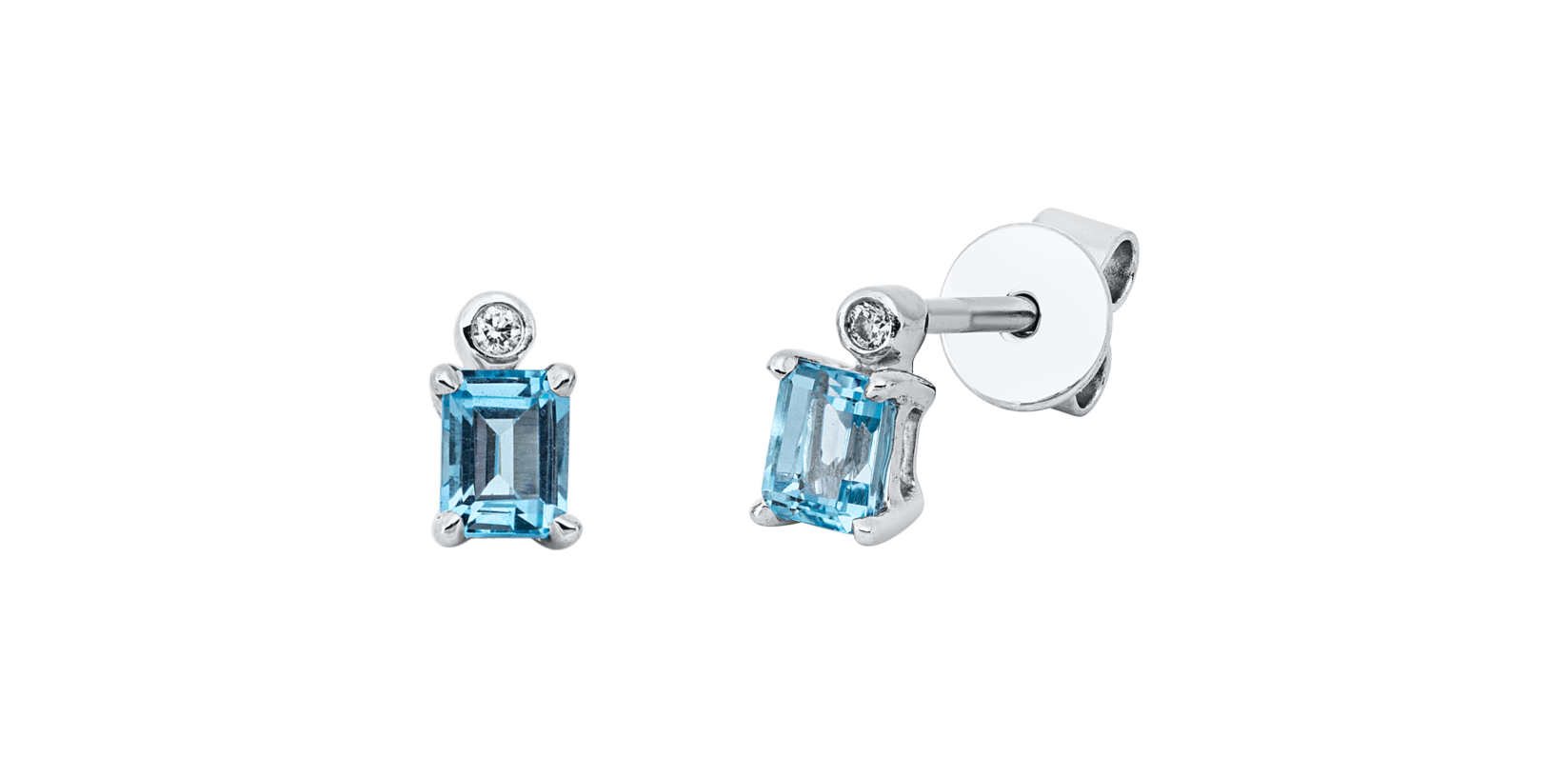 Brogle Classic topaz stud earrings Brogle Classic topaz stud earrings