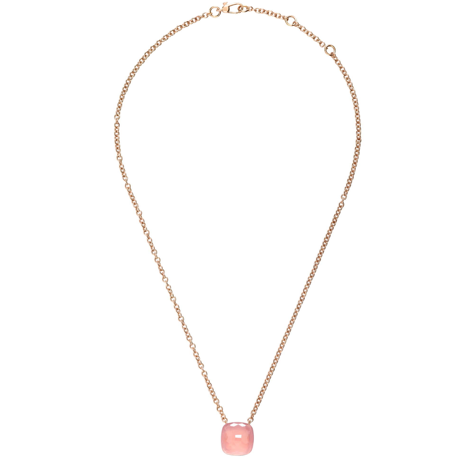 Pomellato Nudo Rose Quartz Necklace with Pendant Pomellato Nudo Rose Quartz Necklace with Pendant