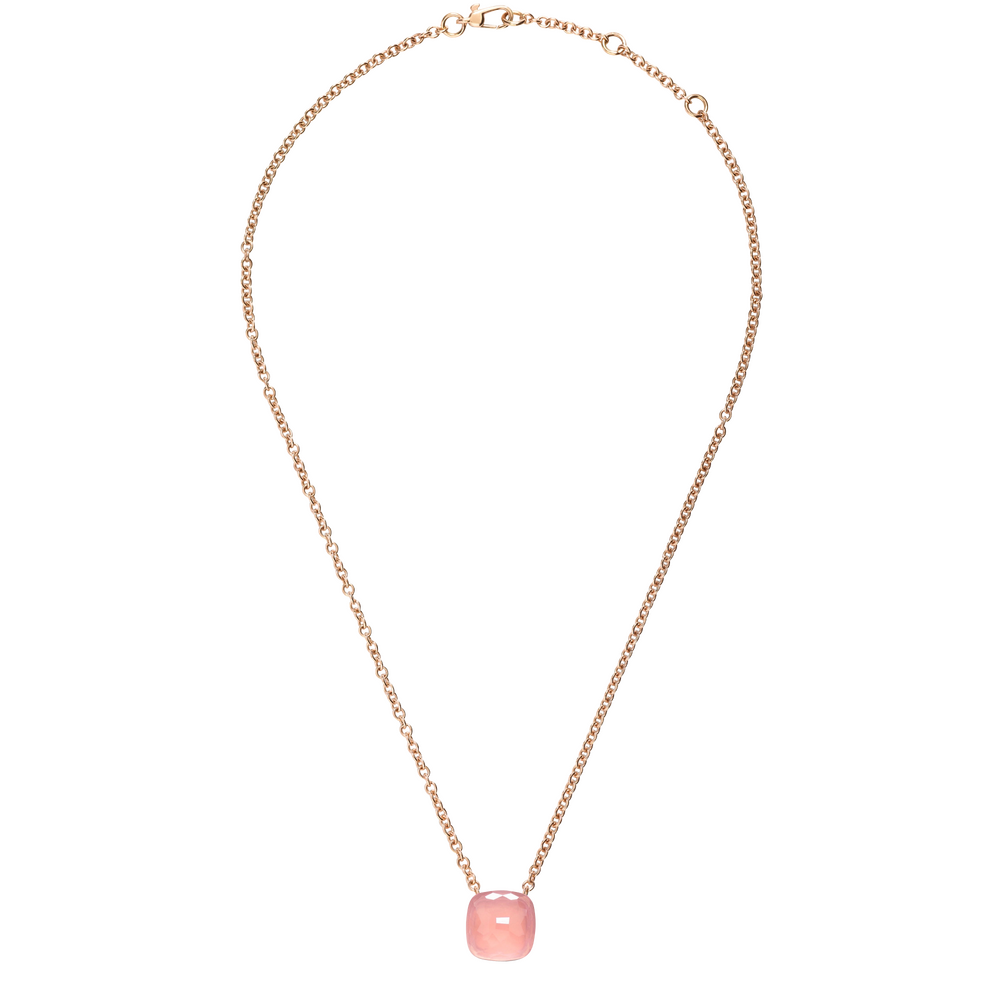 Pomellato Nudo Rose Quartz Necklace with Pendant Pomellato Nudo Rose Quartz Necklace with Pendant