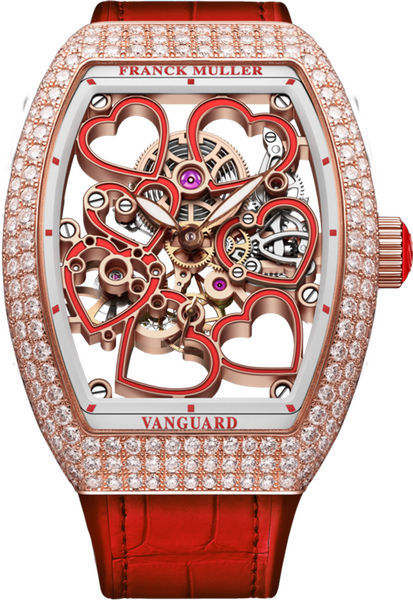 Franck Muller Vanguard Heart Skeleton 42.3 x 32mm