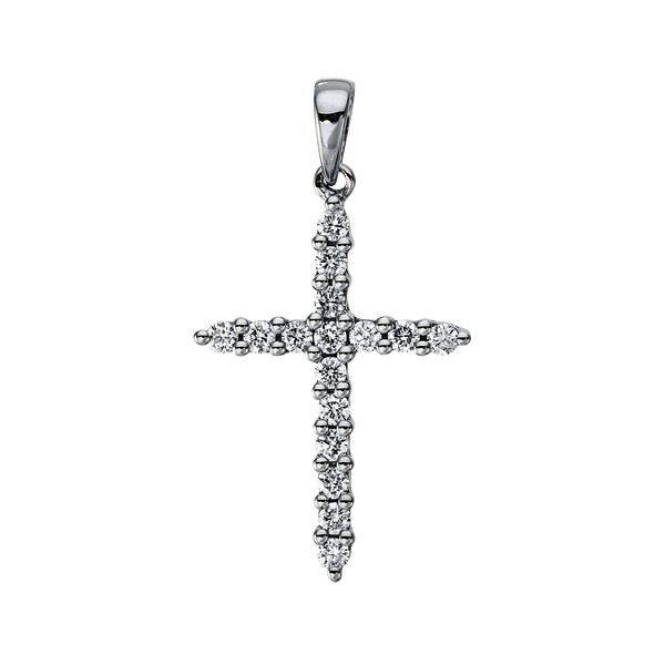 Brogle Classic Kreuzanhänger mit Diamanten