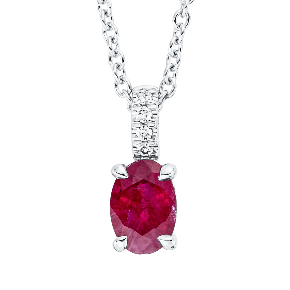 Brogle Classic necklace with ruby pendant